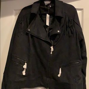 JOUJOU Black suede jacket. BNWT Size 2X.